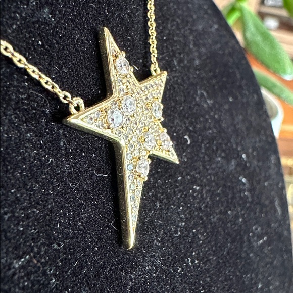 Melinda Maria Pavé You are My Shining Star Necklace in 18K Gold Plate 16-19” - Picture 8 of 8